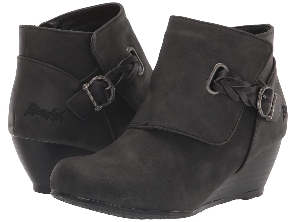 Blowfish Malibu Kids Bello-K (Little Kid/Big Kid) (Black Willow/Die Cut) Girls Shoes INTERNATIONAL SHIPPING