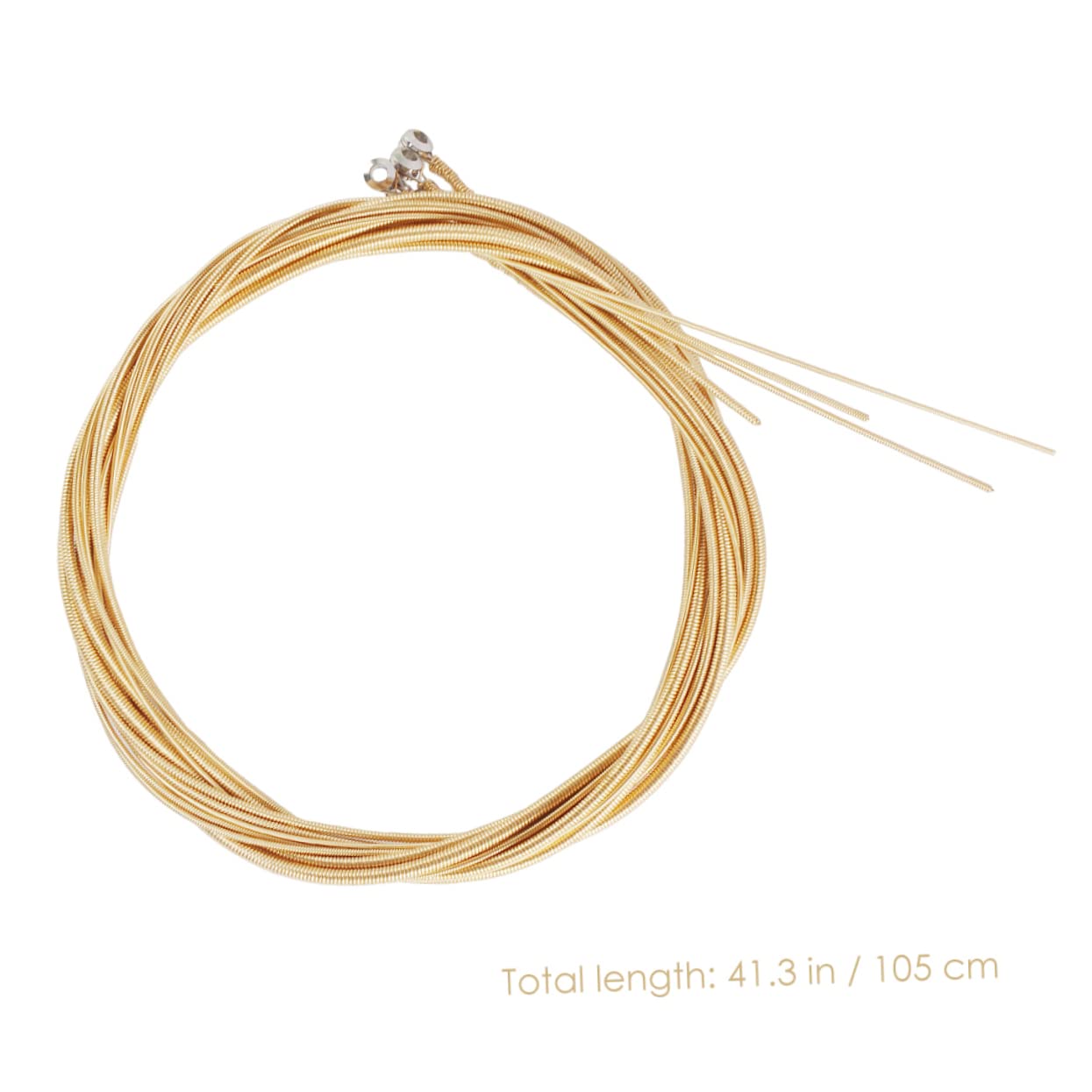 Set di Corde in Acciaio al Carbonio e Ottone 5 Corde per Basso Acustico Resistenti all'Usura Facile Installazione per Musicisti