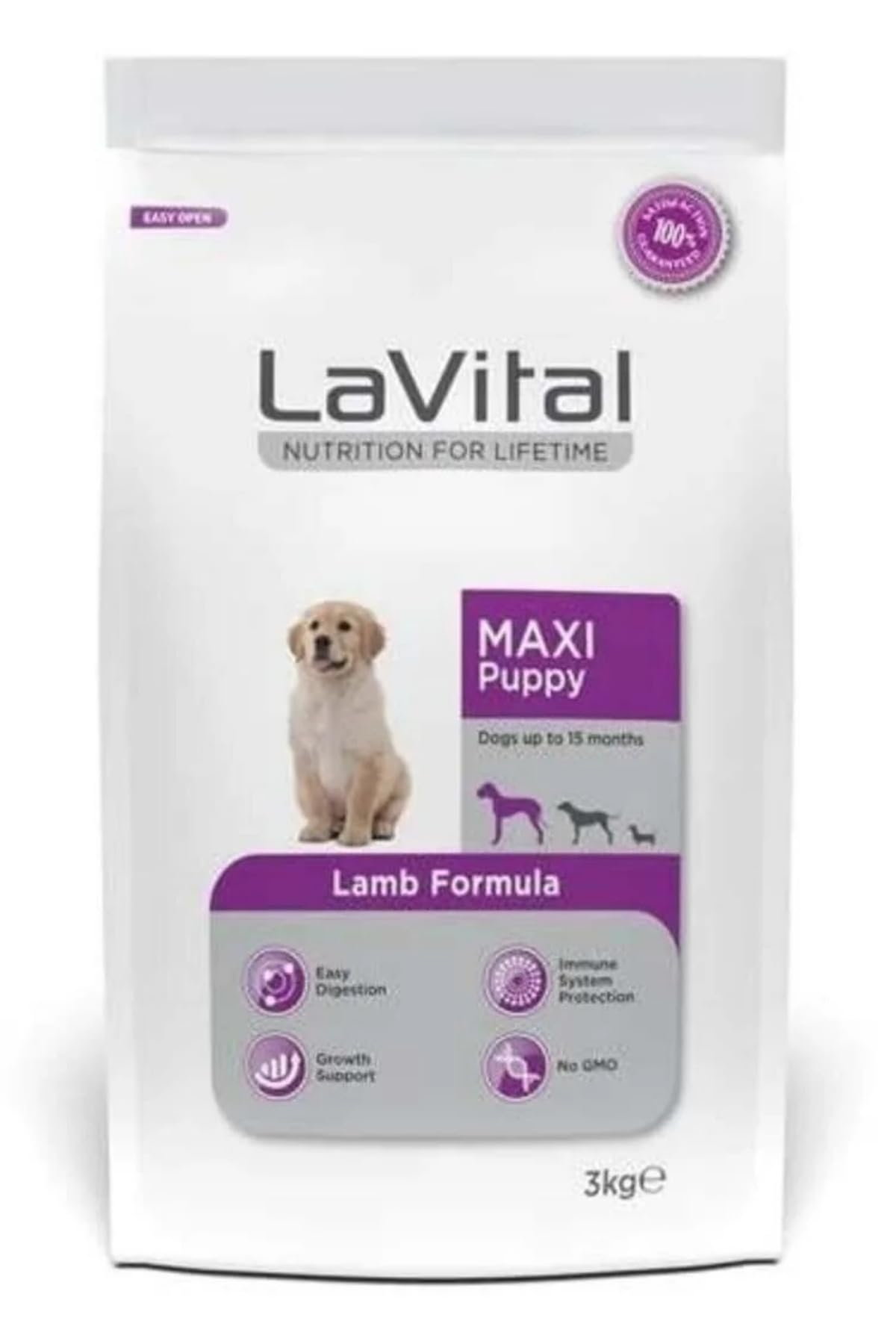 Lavital Kuzulu Büyük Irk Yavru Köpek Maması 3kg