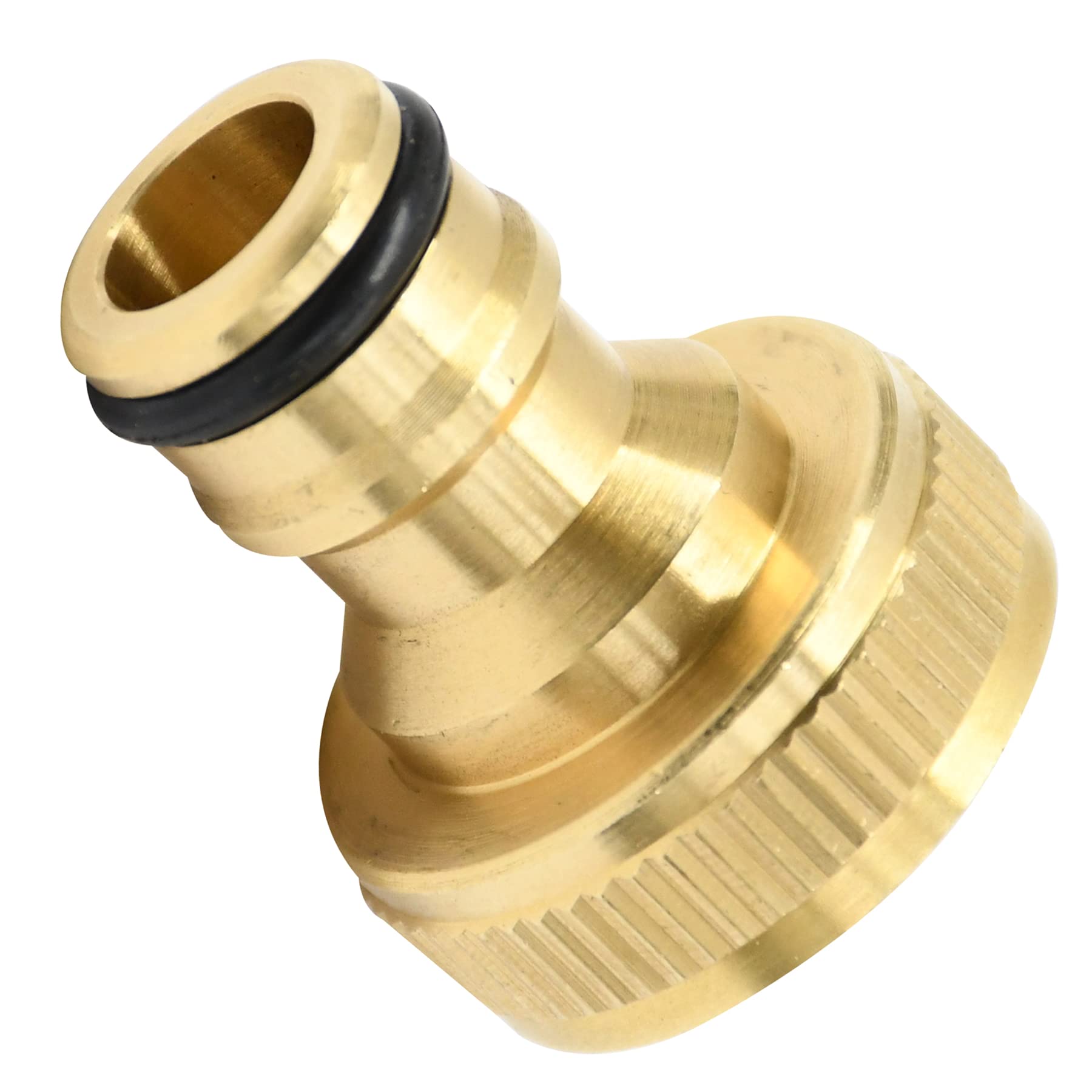 Dunnet Tools Brass Female Tap Adaptor 3/4” BSP – Threaded Garden Hose Tap Connector, Heavy Duty Brass Outdoor Tap Fitting for Hose Pipes & Irrigation Systems