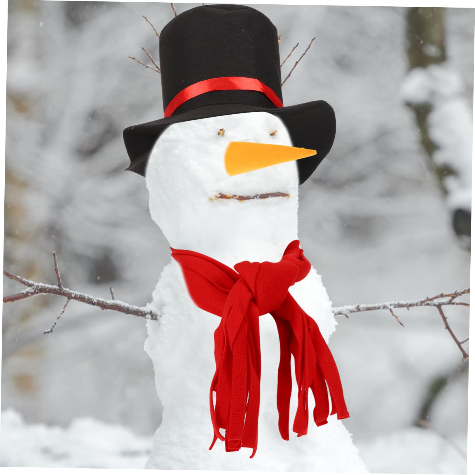 MAGICLULU Lot De 4 Déguisements De Bonhomme De Neige Décoration De Noël Figurines De Bonhomme De Neige Chapeaux De Bonhomme De Neige Pour L'Artisanat Bonhomme De Neige Lumineux
