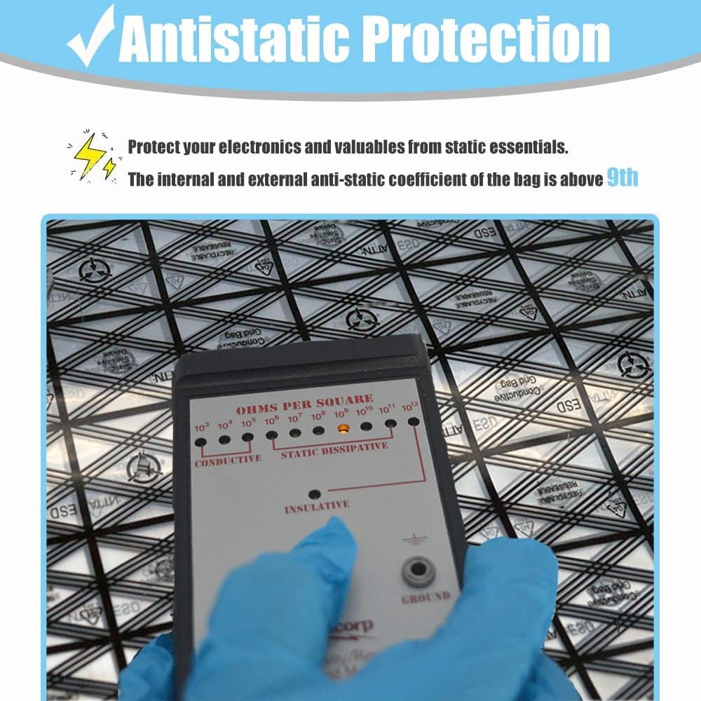 30 Stück Antistatische Wiederverschließbare Beutel 28x33 Cm – ESD-Taschen Für Motherboards, Grafikkarten, Elektronik