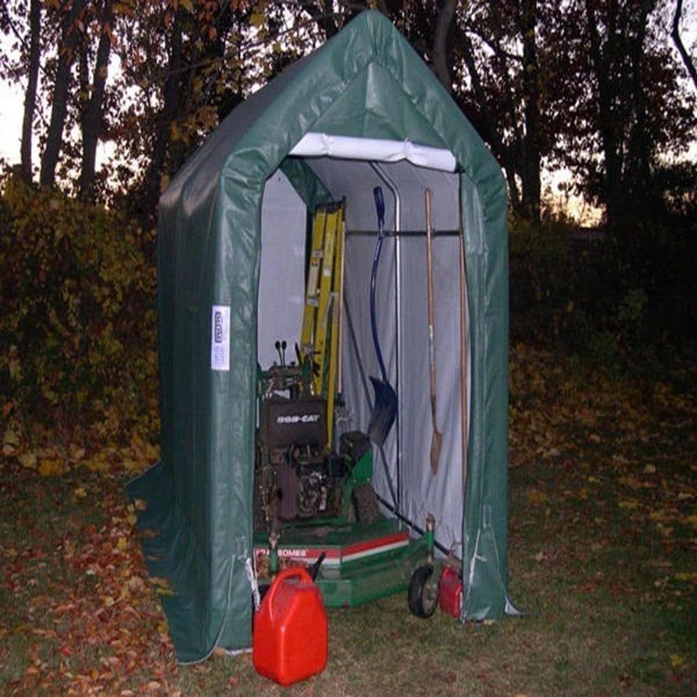 Rhino Shelter Instant Storage House Shed UV Treatment Cover,Green 5'Wx10'Lx8'H