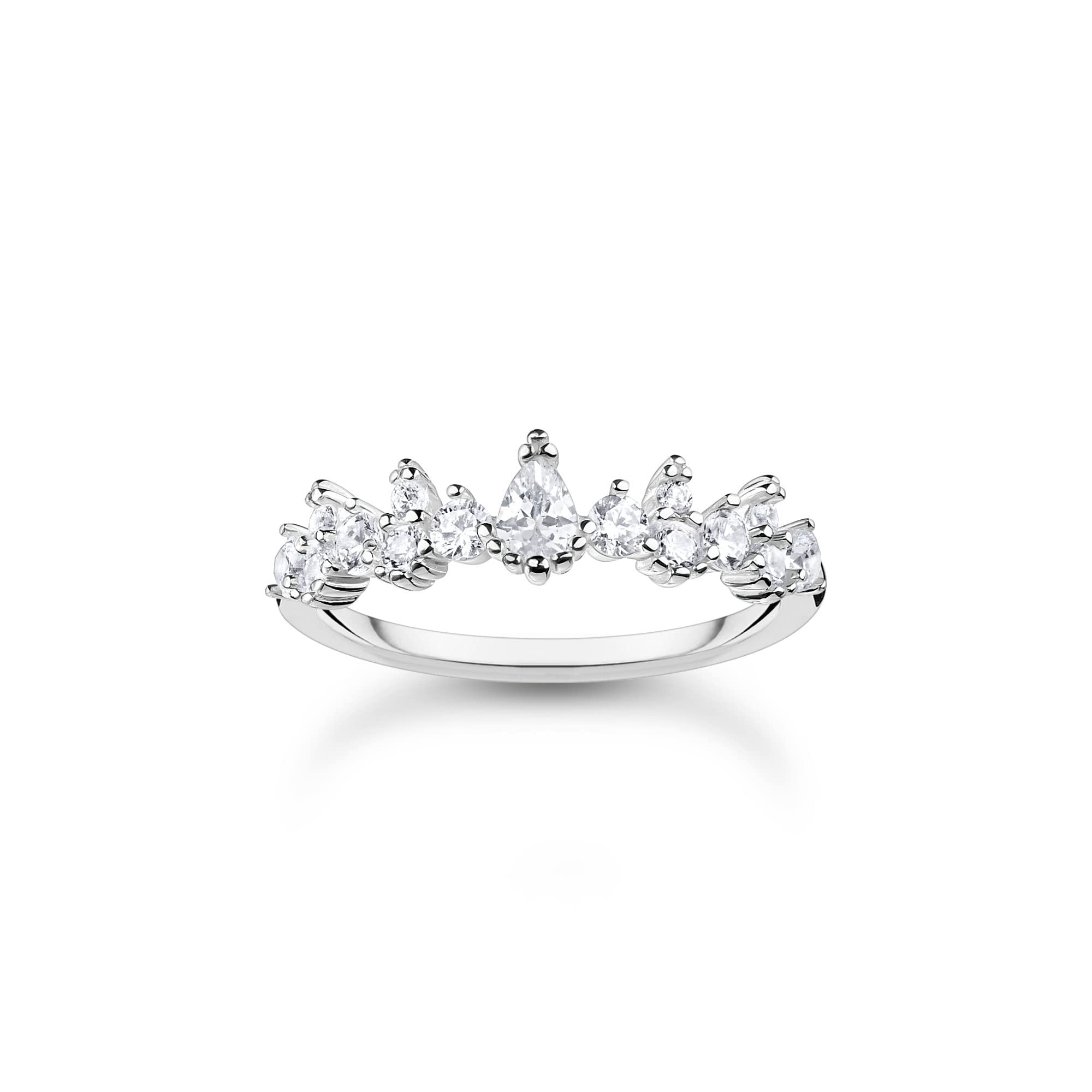 Bague Cristaux de Glace Argent Thomas Sabo Un Cadeau Idéal pour Elle