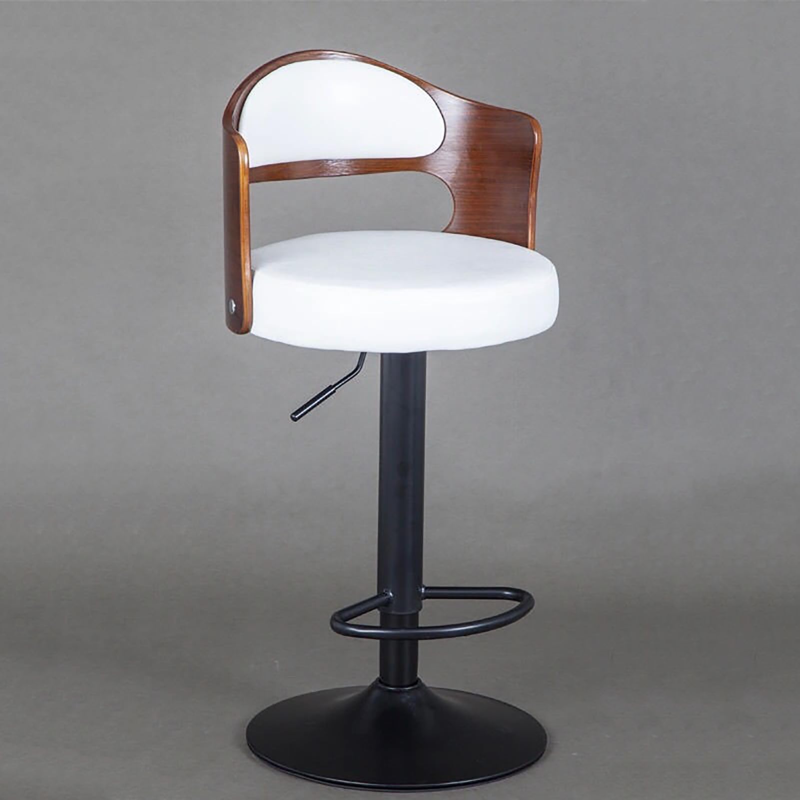 Tabouret de bar réglable et pivotant 360° avec dossier confort pour cuisine