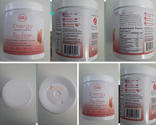 Miniatura 5 de TRU Supplements Energía, fórmula de entrenamiento preentrenamiento, apta para veganos, sin nerviosismo, mejora el rendimiento del entrenamiento,