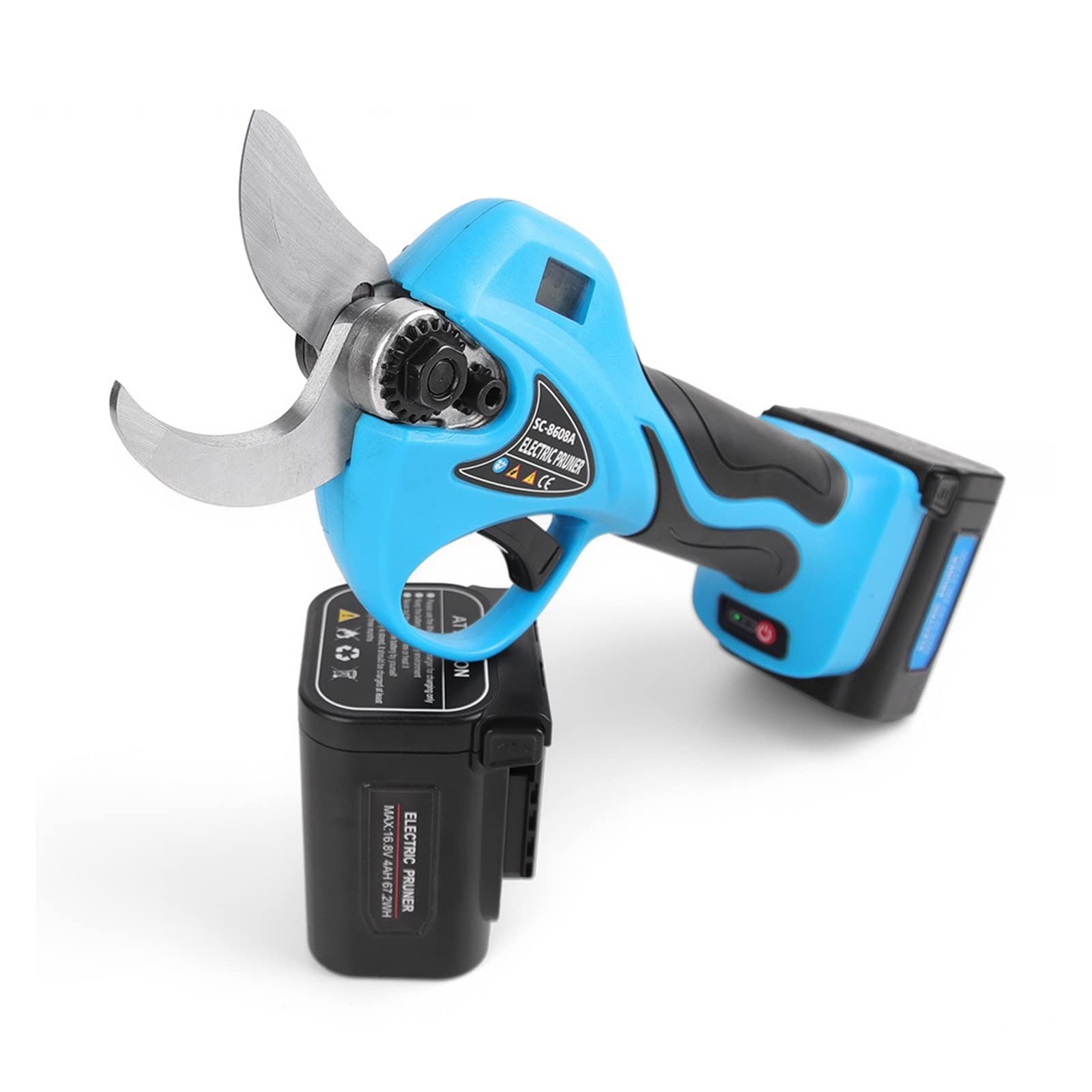 Tijeras de podar eléctricas, Tijeras de podar, cortador ramas, injerto con varilla extensión, 16,8 V, 2 herramientas eléctricas batería, tijeras altas, profesión para jardinería con ramas de árboles