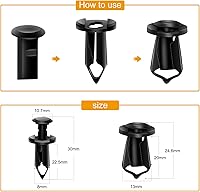 Vista 7 de GOOACC Kit de clips de retención de carrocería de automóvil (635 piezas) + kit de accesorios de protección contra salpicaduras del motor (70 piezas)