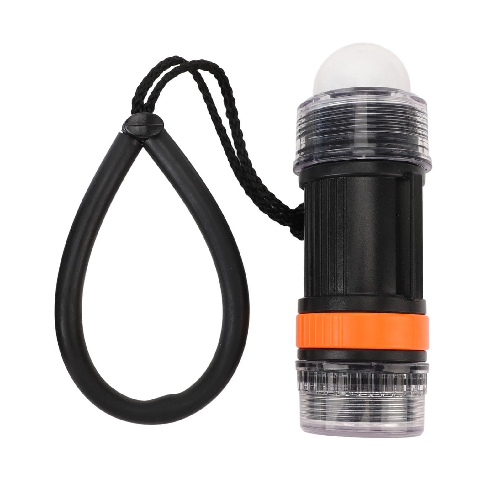 Flash subacqueo, ad alta luminosità, torcia a LED impermeabile per esplorazione subacquea (nero)