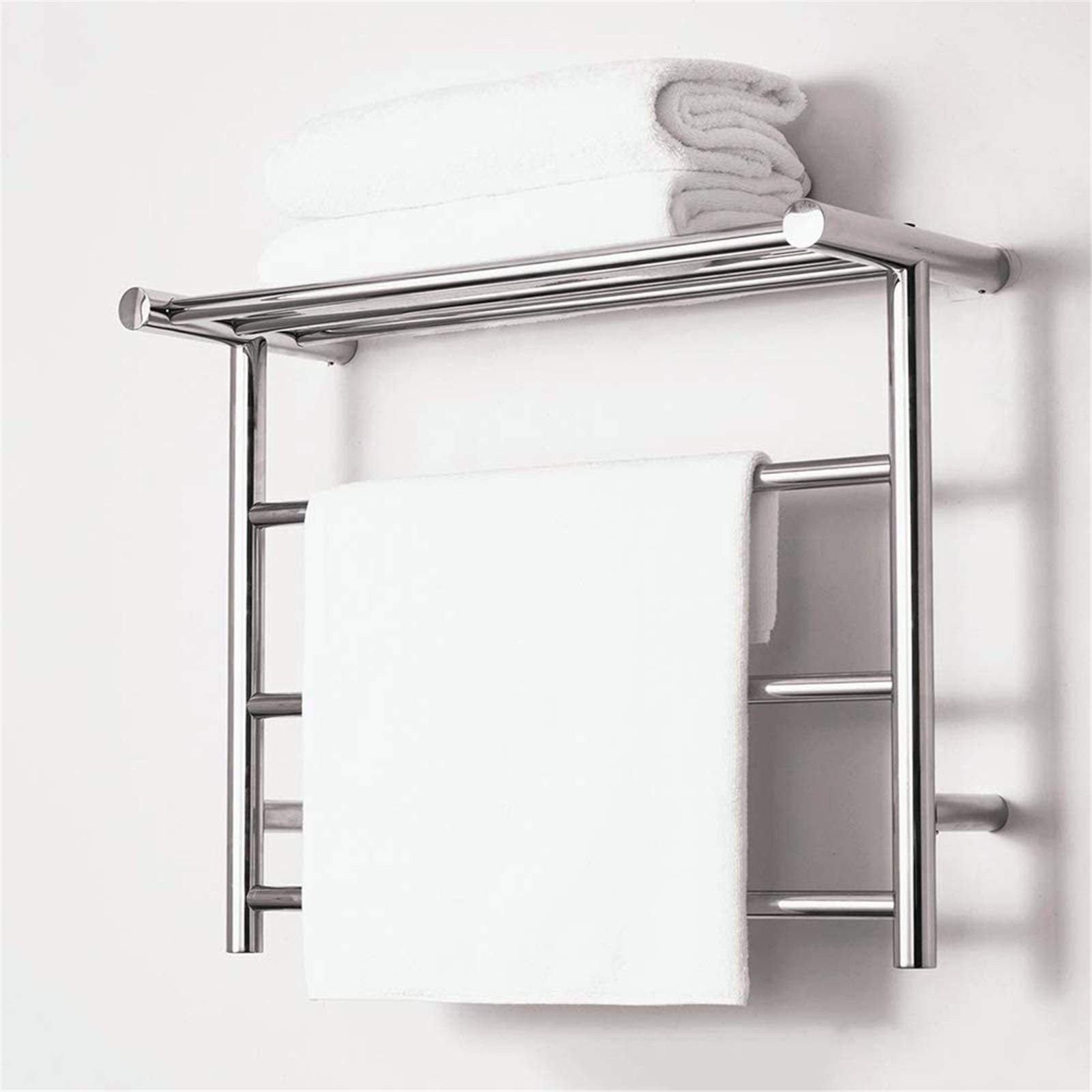 Heated Towel Rail Rails Hot Towel Warmer for Bathroom, Wall Mounted 3 Bars Heated  Towel Rack with Top Storage Shelf 304 Stainless Steel Chrome,Plugin (Color  : Plugin) : Amazon.ca: Home