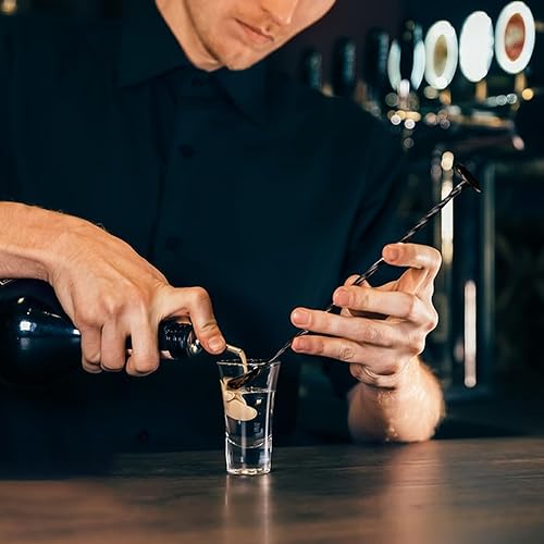 Miniatura 81 de BRIOUT - 2 cucharas de barra de 12 pulgadas, agitadores de mezcla de mango largo para bebida, cuchara coctelera de acero inoxidable, color oro rosa