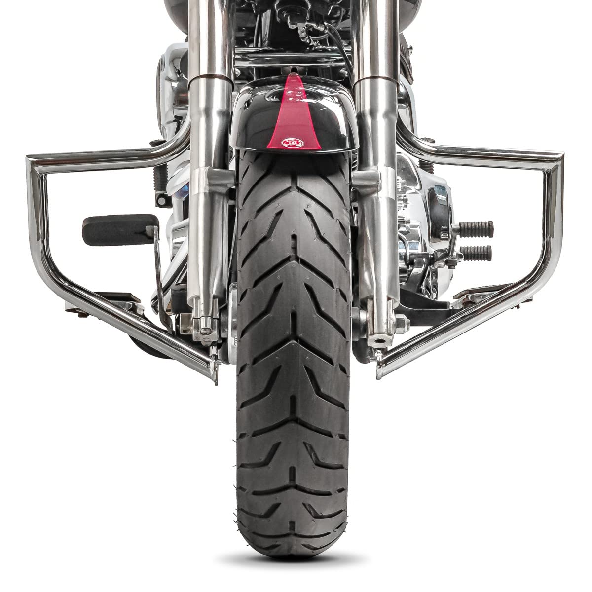 Sturzbügel Kompatibel mit Harley Davidson Heritage Softail Classic 00-17 Craftride ST1 Chrom