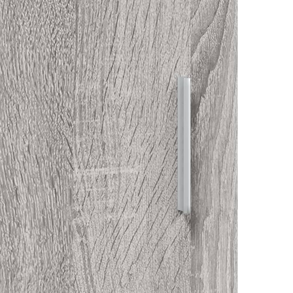 Homgoday Mobiletto per acquario con scomparti e ripiani, Acquario o terrario, Mobiletto per acquario, Tavolo per acquario, Supporto per acquario, Terrario, Grigio Sonoma 101x41x58 cm, Materiale legno