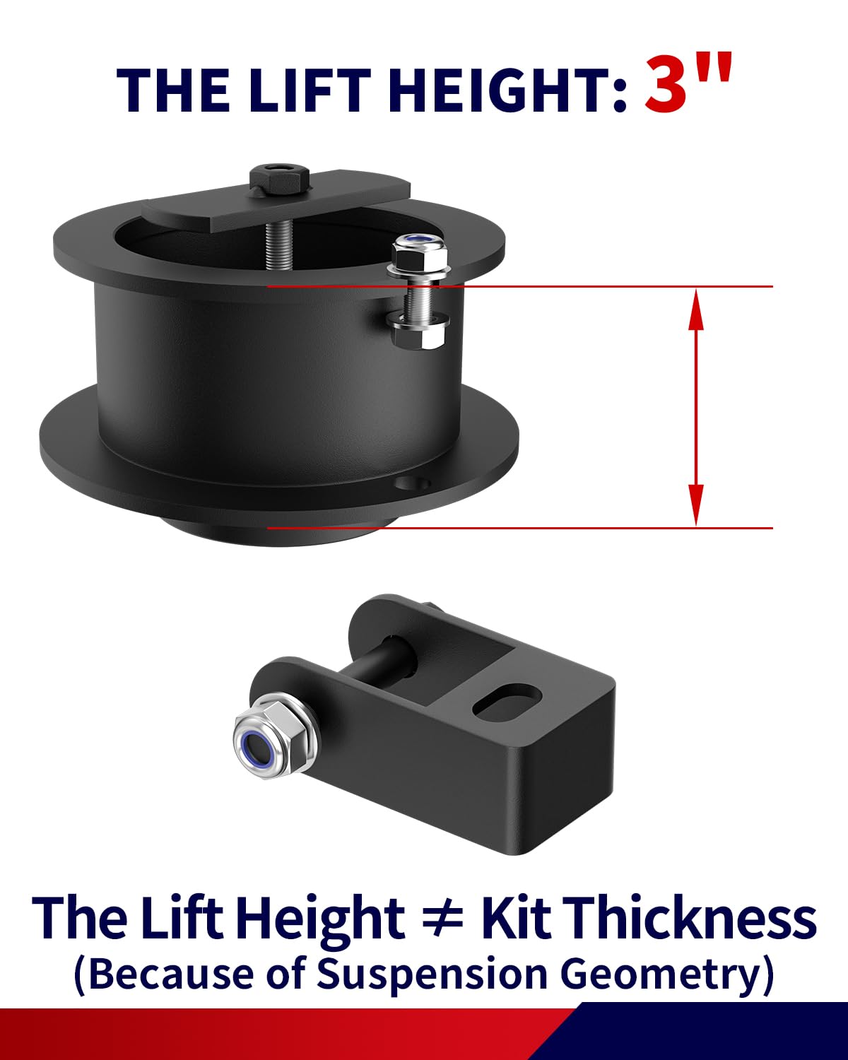 FLYCLE 3'' Front Leveling Kit for - Image 2