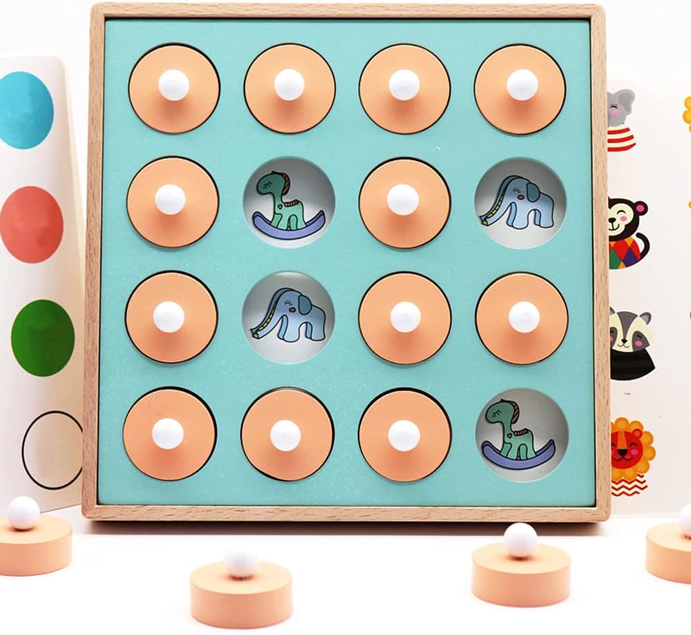 Amazon Co Jp Mi Ya 脳トレ 記憶力 トレーニングゲーム 記憶ゲーム 木のおもちゃ 知育玩具 遊び道具 神経衰弱 遊びリテーション 男の子 記憶チェスゲーム ト ギフト 女の子 おもちゃ