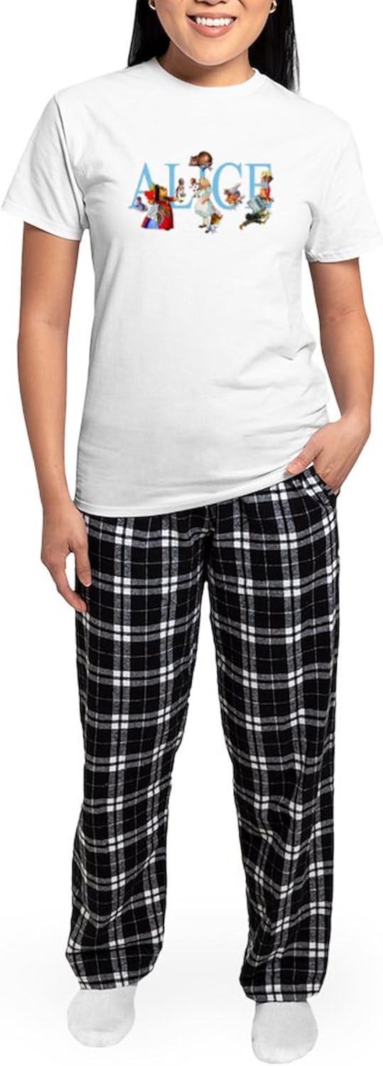 CafePress Alice SpecialFinalxx Copy Women's Light Paja Women's Novelty Cotton Pajama Set, Comfortable PJ Sleepwear