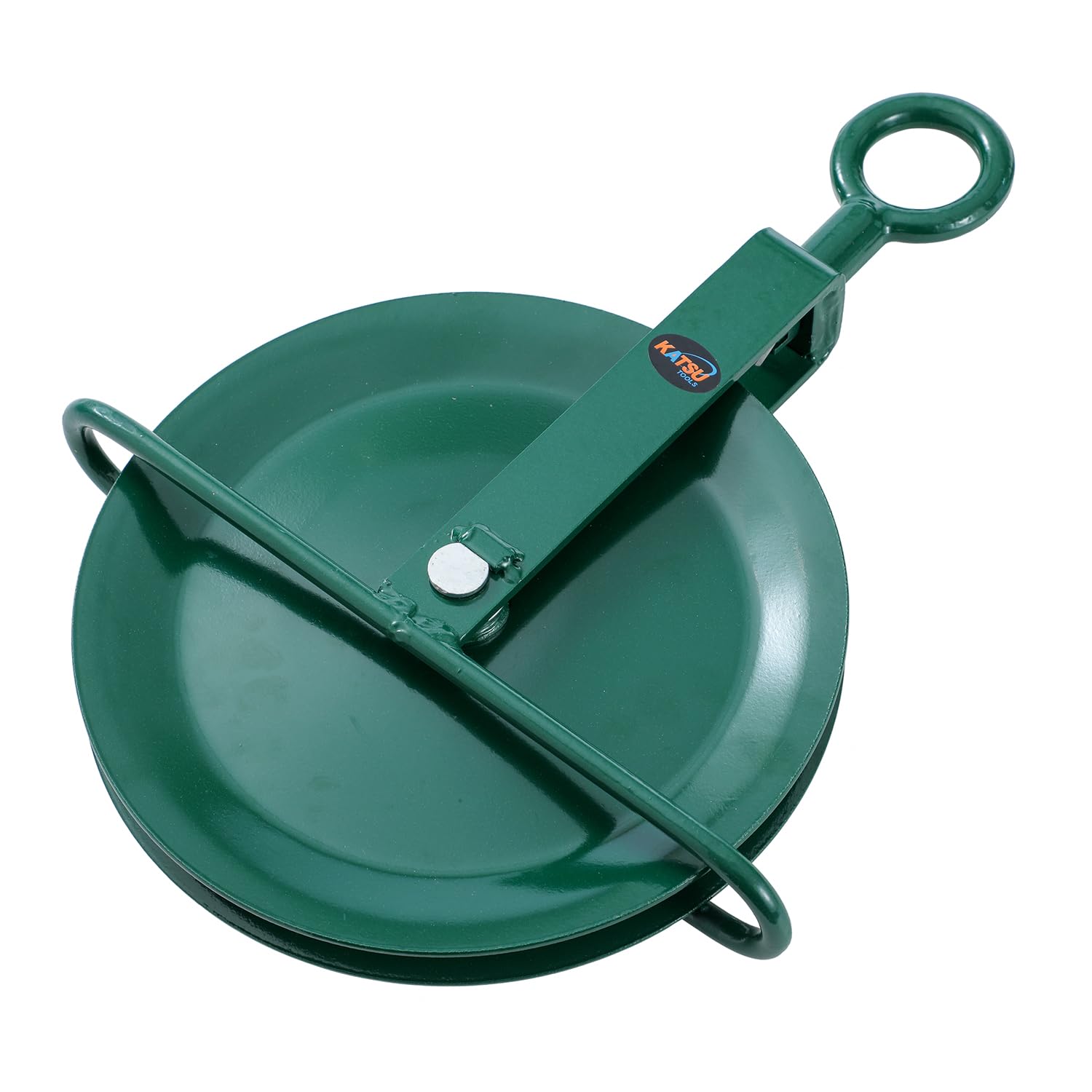 KATSU Tools Polea de Andamio para Tejados 300mm con Cáncamo Giratorio, Bloque de Polea de Cuerda para Grúa de Elevación 182132