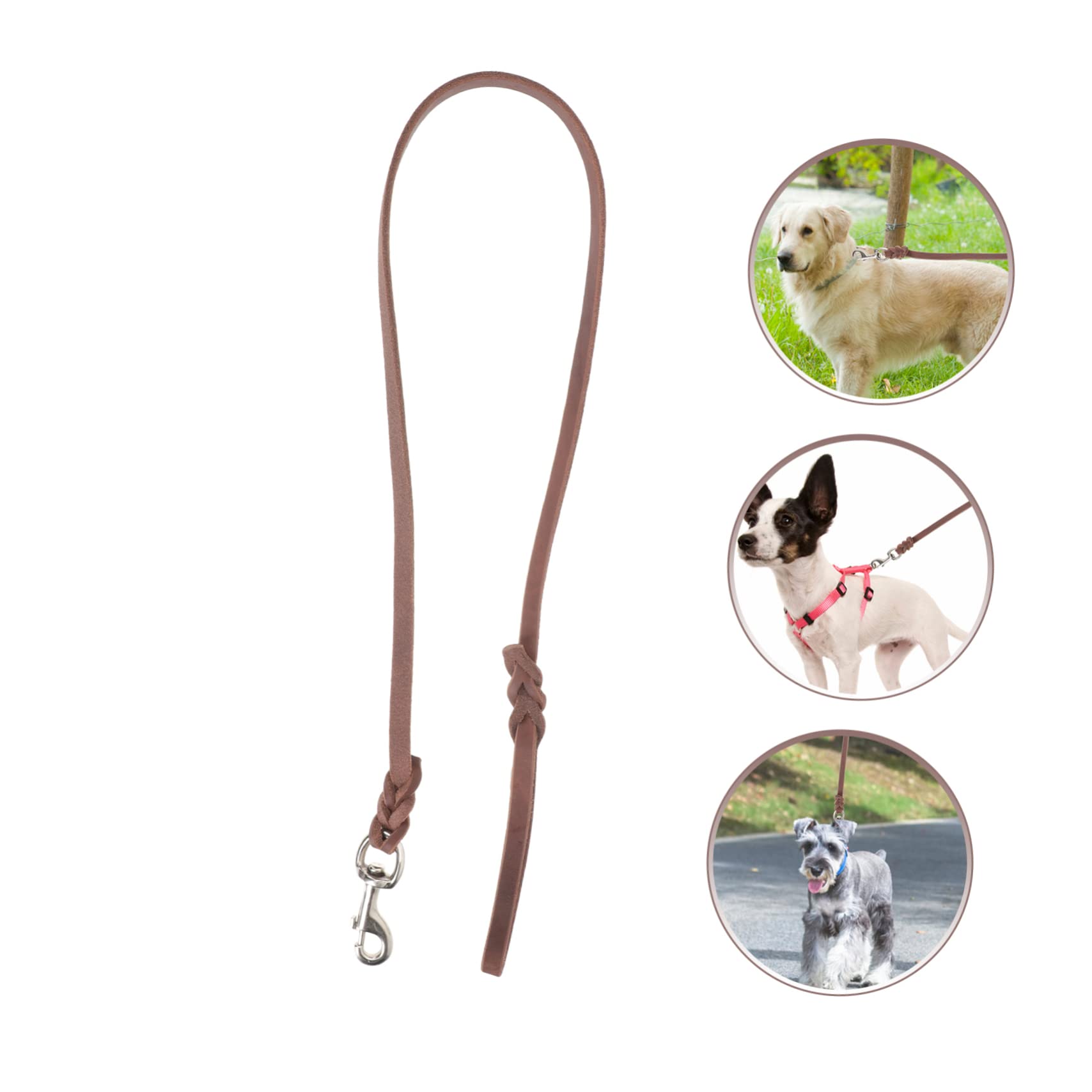 Sosoport 3pièces Laisse pour Chien Véritable Laisse De Traction pour Chiens Et Chiots Convient pour Extérieur Et Entraînement