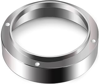 51/53/58 mm Espresso Dosing Funnel, Aluminum Coffee Dosing Ring Espresso Powder Ring Replacement with Magnetic for Home/Cafe (51MM)