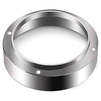 51/53/58 mm Espresso Dosing Funnel, Aluminum Coffee Dosing Ring Espresso Powder Ring Replacement with Magnetic for Home/Cafe 51MM
