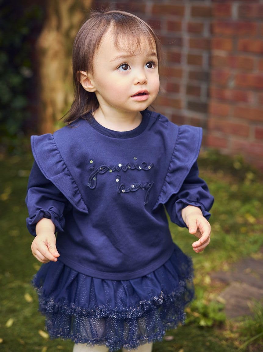 [ジェイミーケイ] ミニ裏毛フリルロゴトップスJKCT254906ガールズ