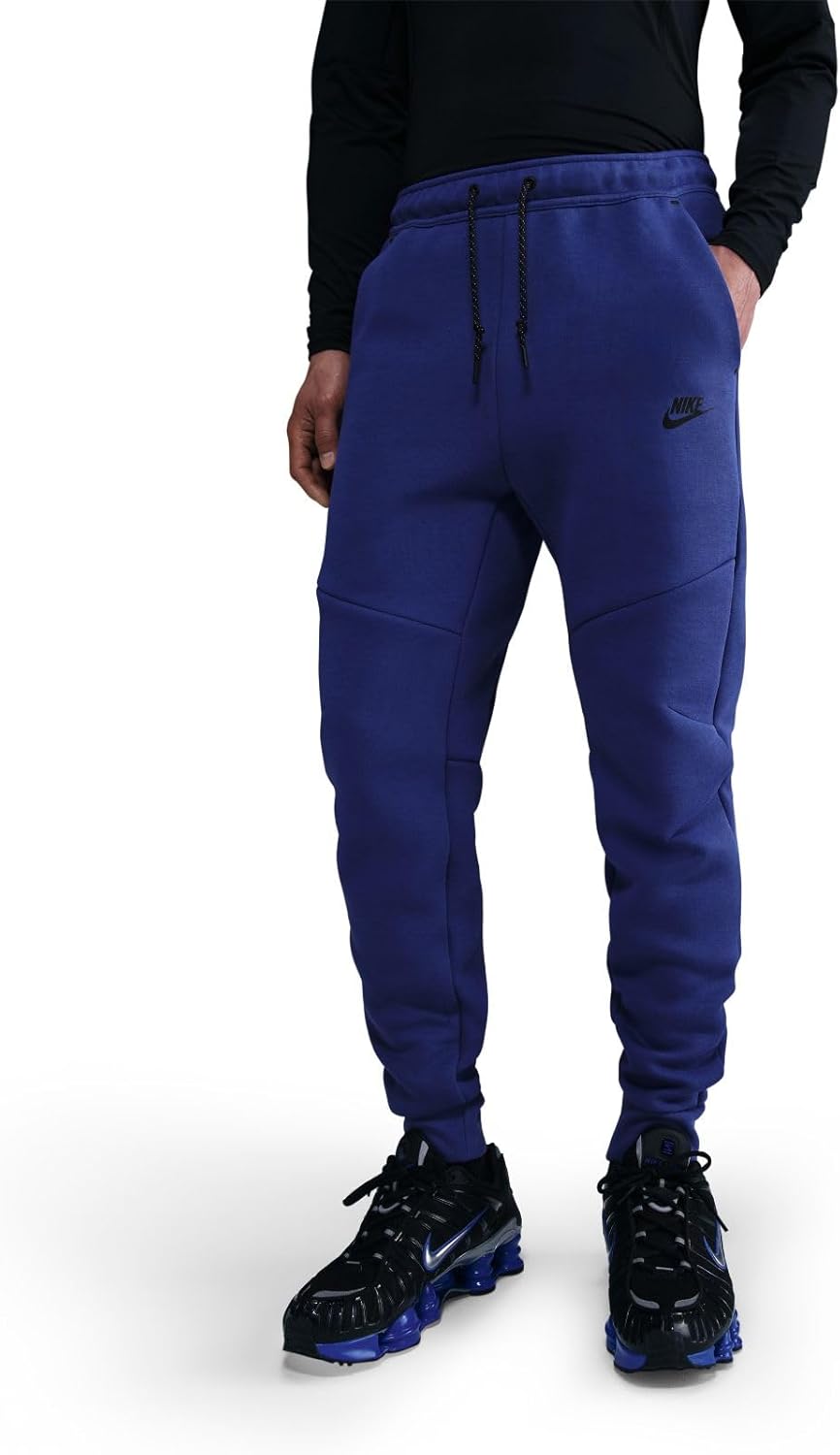 Nike Tech Men's Fleece Joggers (HV0959-539, Deep Night/Black) Size Medium - Image 4