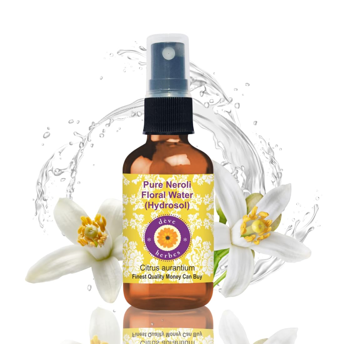 Pure Neroli Floral Water (Hydrosol) (Citrus aurantium) 100% Natural Therapeutic Grade50ml