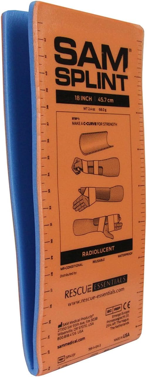 SAM Medical SPLINT - 18" JUNIOR - Orange/Blue