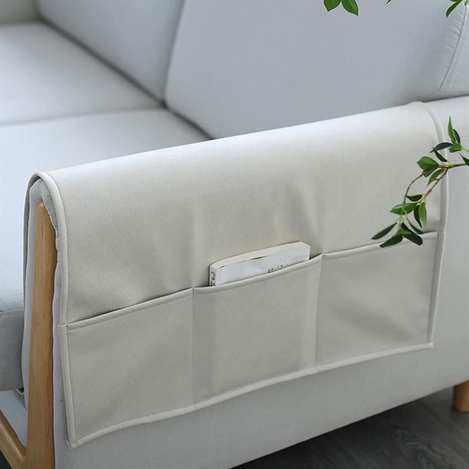 Organizer na podłokietnik sofy Torba do przechowywania na sofę, torba do przechowywania na podłokietniku sofy(Grey,80 * 110cm(4 Pockets))