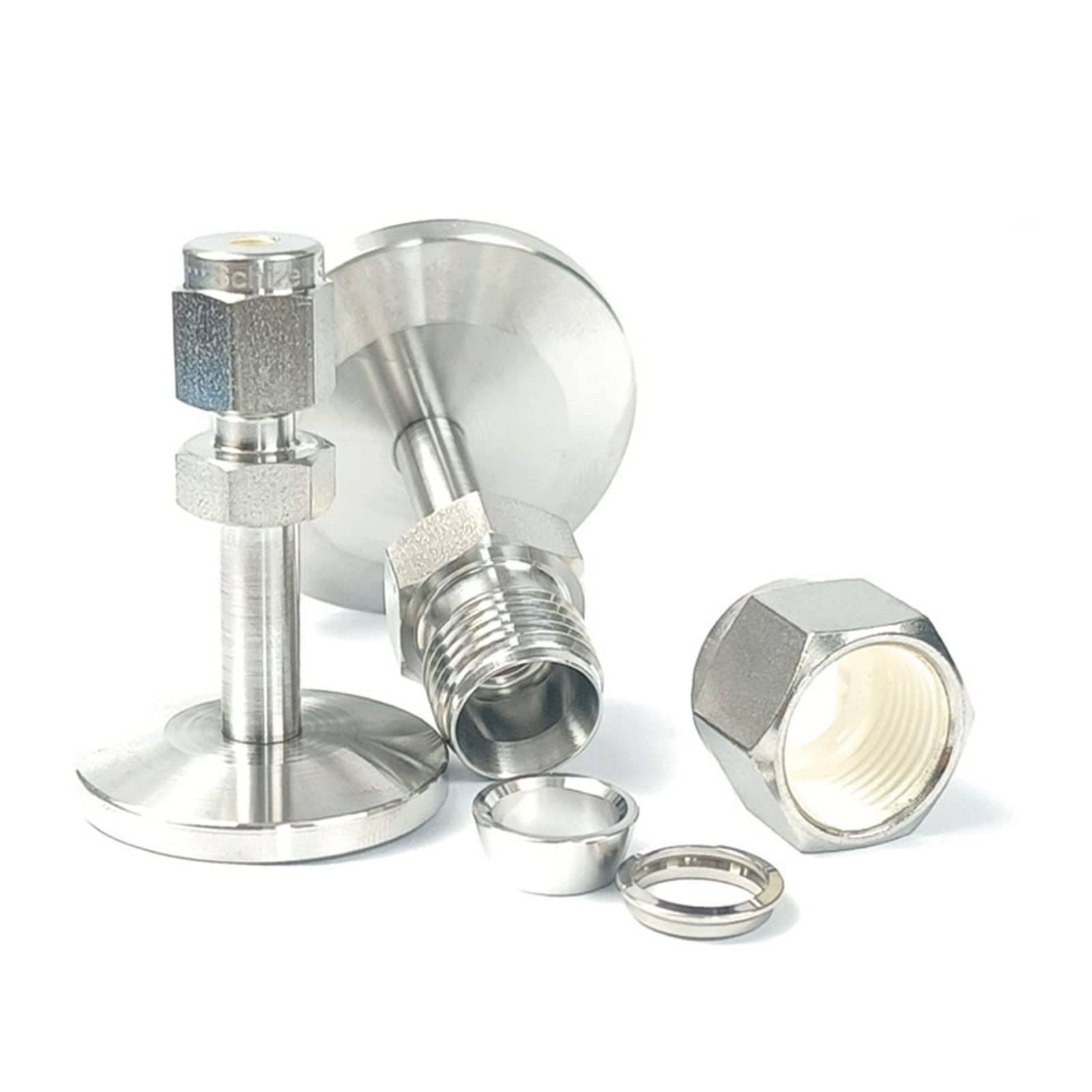 Conexión de Brida a Tubo KF LOK KF16 KF25 KF40 KF50 1/8 1/4 3/8 1/2 Pulgada LOK 3 mm 6 mm 8 mm 10 mm LOK Acero Inoxidable 316 rpl Swagelok (Size : KF25, Color : 10mm Tube Fitting)