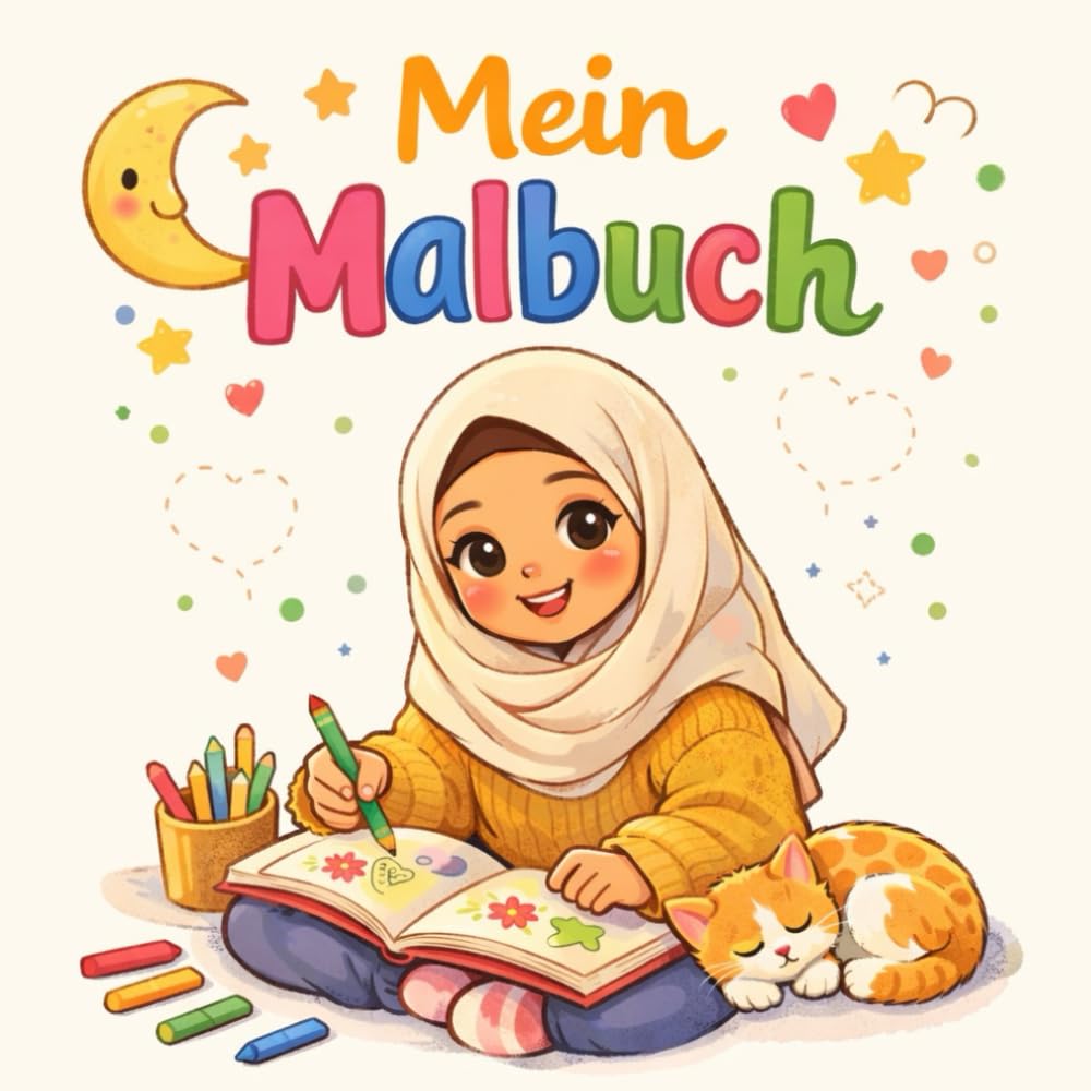 Cozy Muslima – Entspannendes islamisches Malbuch für Kinder mit liebevollen Alltagsszenen, Gebet, Achtsamkeit und ruhigen Ausmalbildern für muslimische Familien