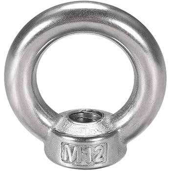 M14 Female Thread 316 Stainless Steel Ring Shaped Lifting Eye Nut 2pcs