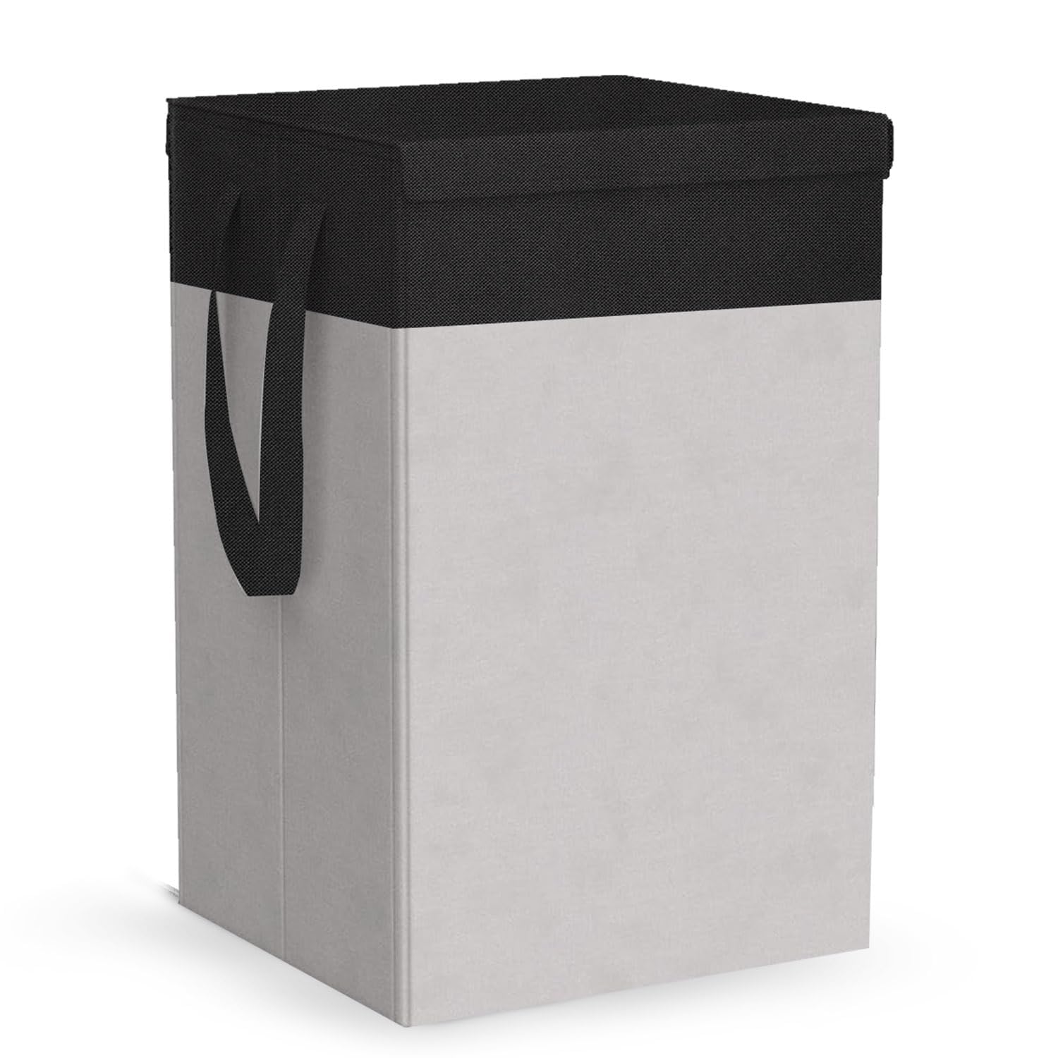 LAXIS® 75L Laundry Basket - Non Woven Cloth Bin for Clothes Storage - Freestanding Organizer (Grey)