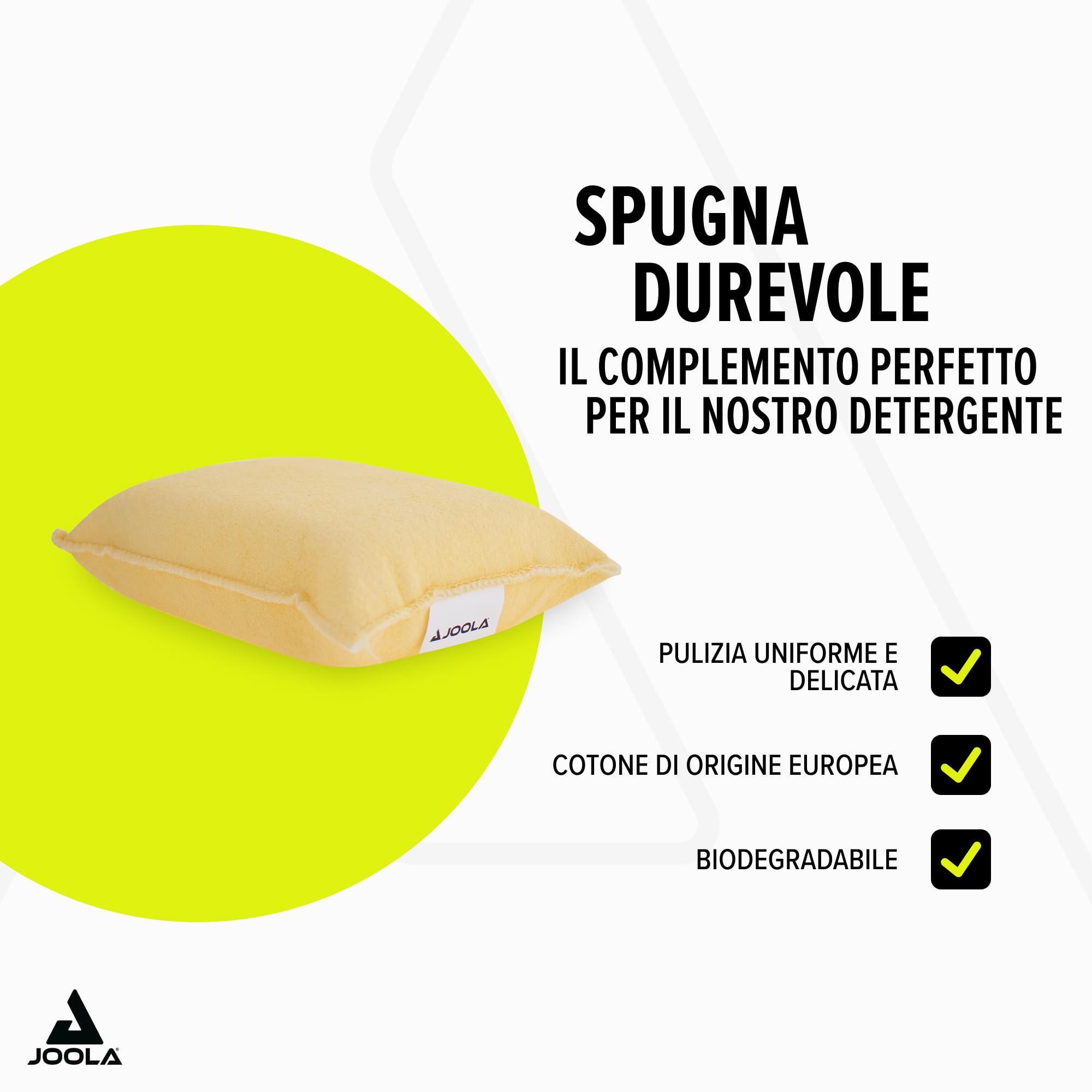 JOOLA Set di Pulizia PRO Cleaner, Spugna detergente per Ping Pong, Trasparente, 125ml