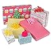 Hallmark Reversible Wrapping Paper, Flowers and Cupcakes (Pack of 3, 120 sq. ft. ttl.) for Birthdays, Easter, Mothers Day or Any Occasion