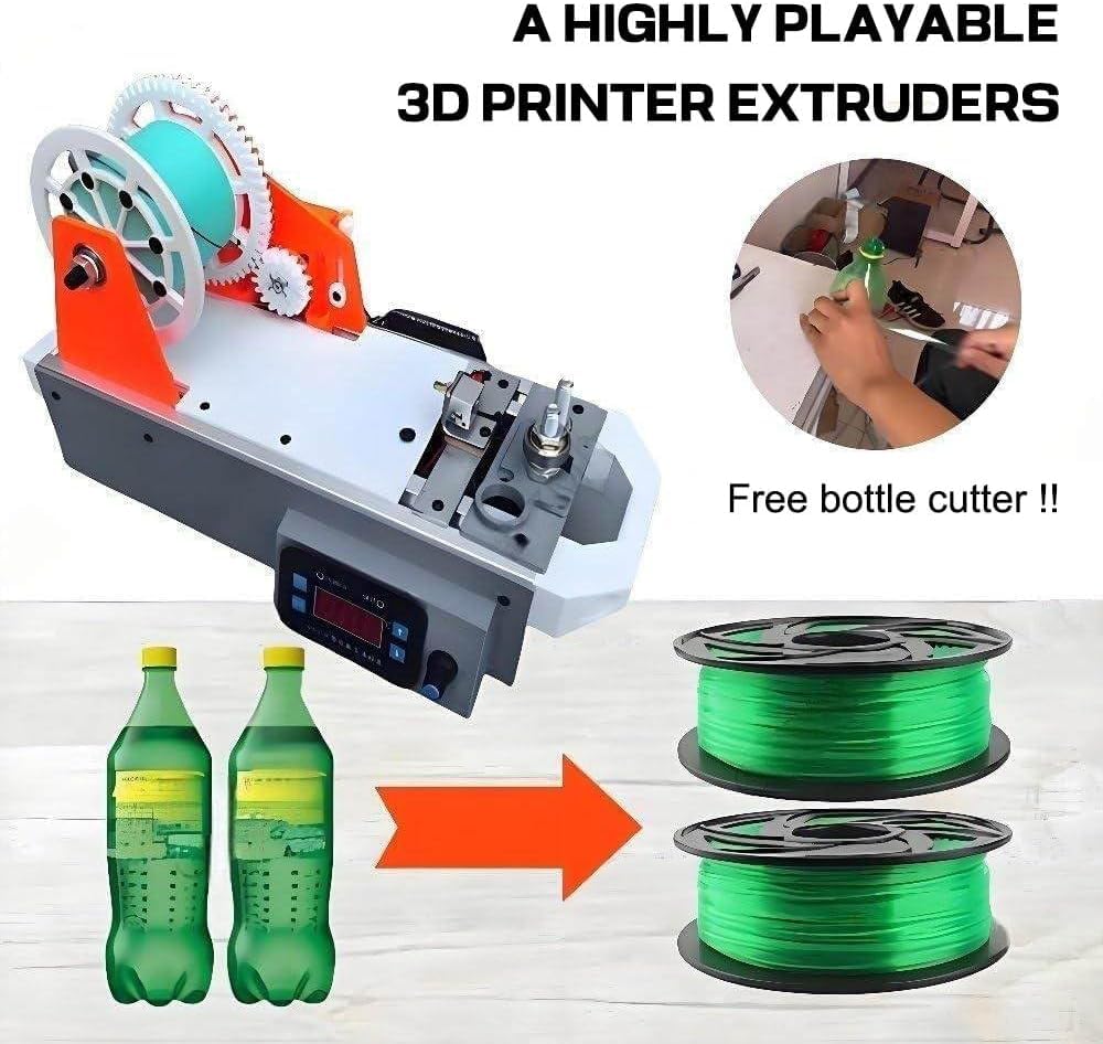 Creatore del filamento della stampante 3D, estrusore compatto dell'ANIMALE DOMESTICO con controllo della temperatura di Digital per la produzione del filamento di singolo