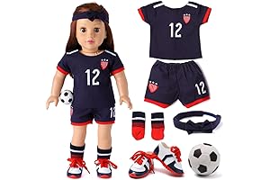 USA Soccer Outfit for 18-Inch Girl Dolls