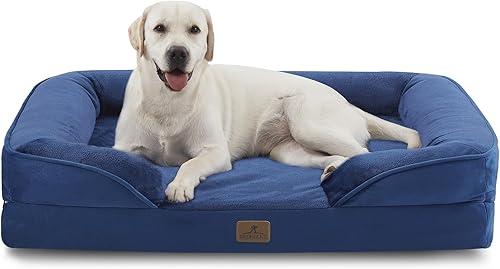 Miniatura 22 de Bedfolks Cama ortopédica para perros, sofá cama impermeable para perros medianos, sofá cama de espuma de huevo para mascotas con funda extraíble