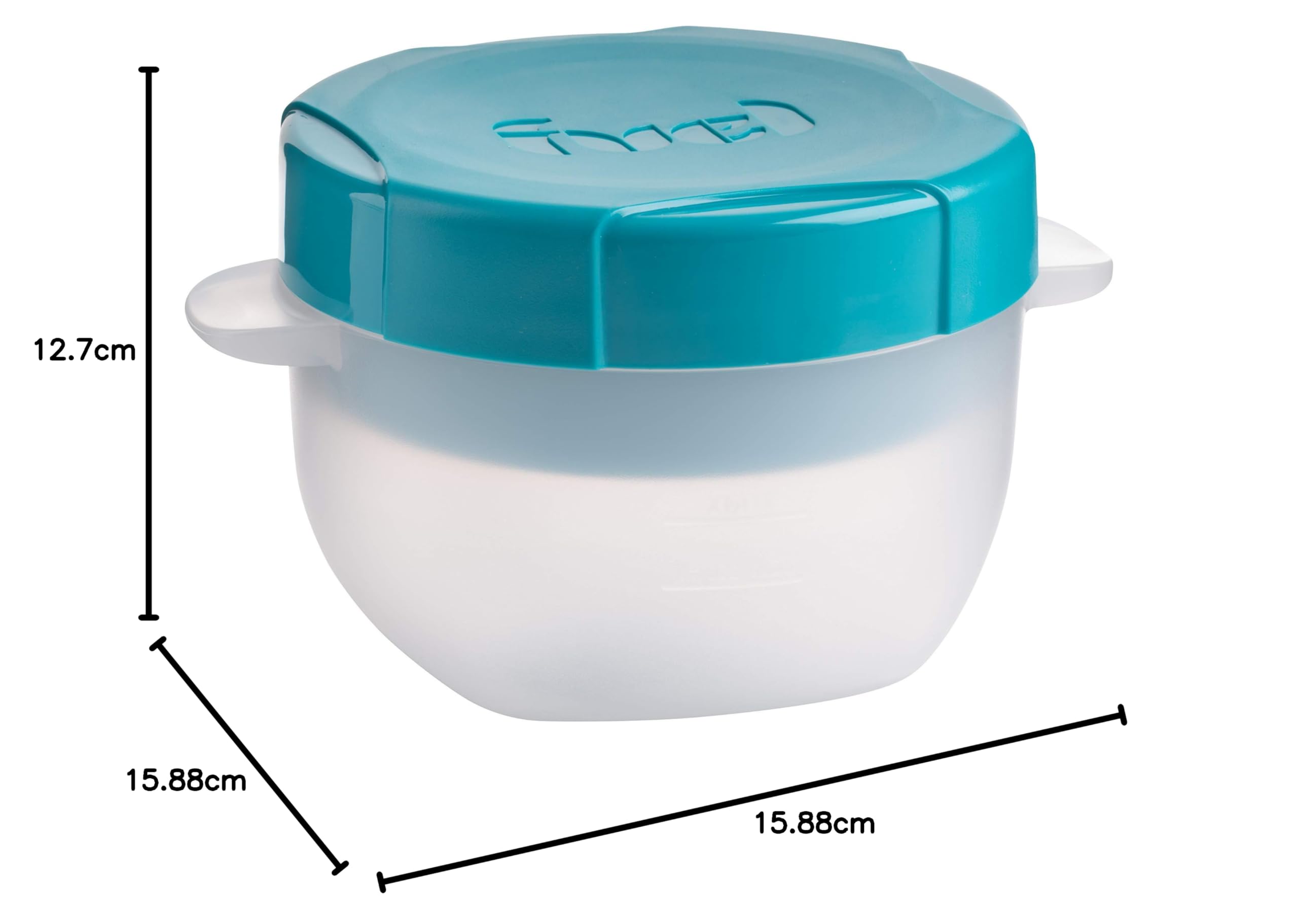 Trudeau Maison Milk & Cereal Container - Blue -3