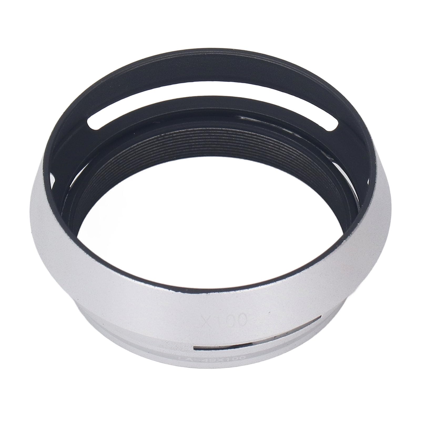 49mm Metal Lens Hood, Camera Lens Hood Adapter Ring Matte Anti for Shoot Accessory