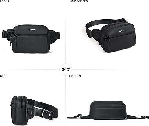 Miniatura 4 de Riñoneras de 2L para Mujeres Bolsa Cruzada de Cinturón Bolsa de Cuero Sintético Riñonera Bolsa de Cintura Bolsa Bandolera Bolso Viaje Senderismo