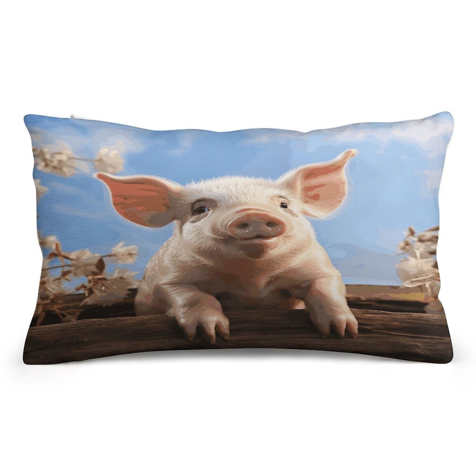 Wsoihfec Style Smiling (23) Throw Pillow Covers Decorative, Pillow Cases Soft Plush, Modern Farmhouse Boho Cushion Cover For Bed Couch Sofa Living Room Spring Decor8 X12