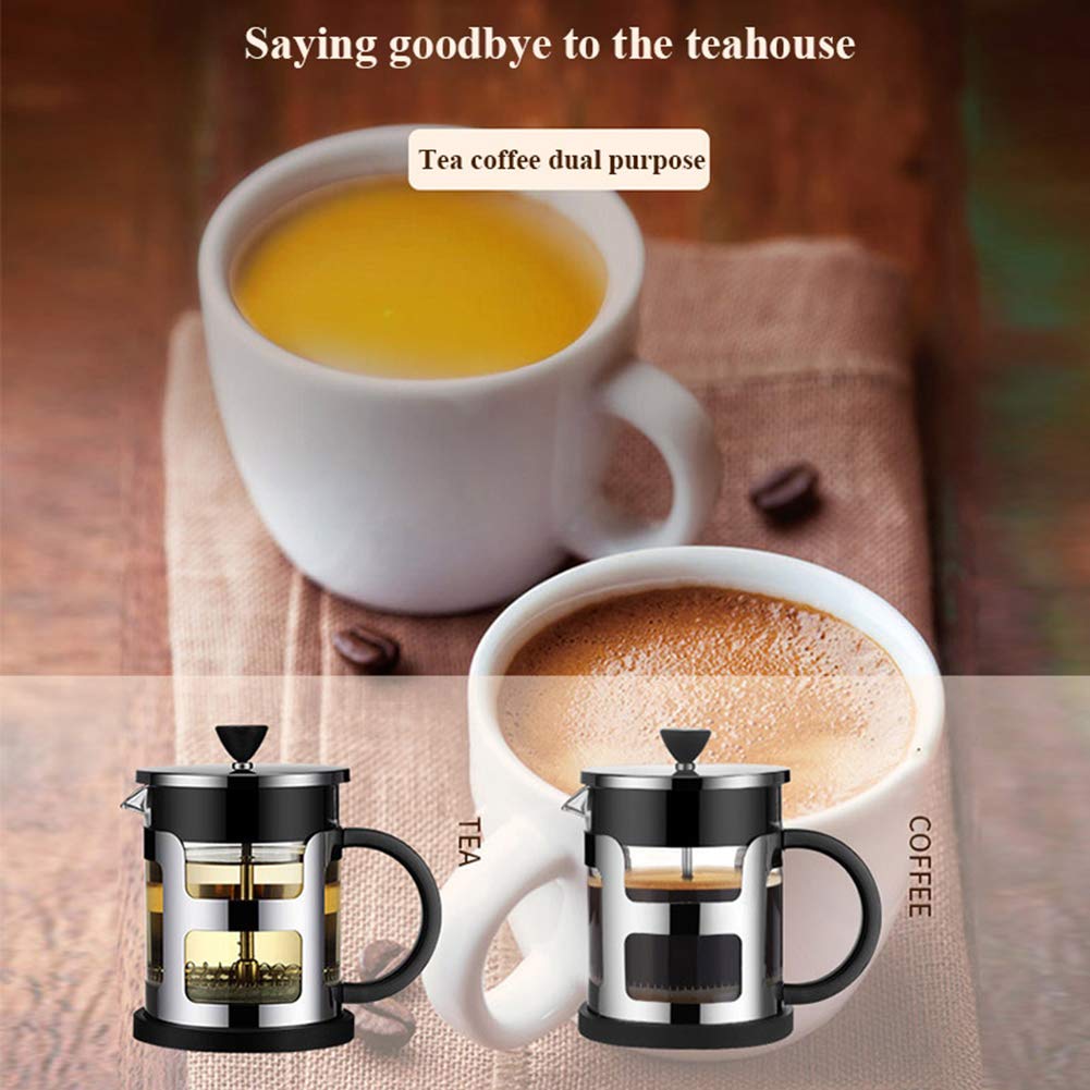 LIDS Cafetera Portátil Prensa Francesa Cafetera, Olla De Prensa De Café De Vidrio De Borosilicato, Hervidor De Café Espesado Resistente Al Calor para Té Pote De La Cafetera del Filtro (1000ml)