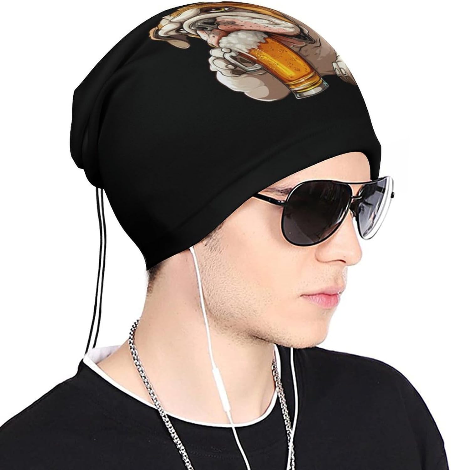 Bulldogs Beer Neck Gaiter Multifunctional Face Mask Windproof Head Wrap for Men Women