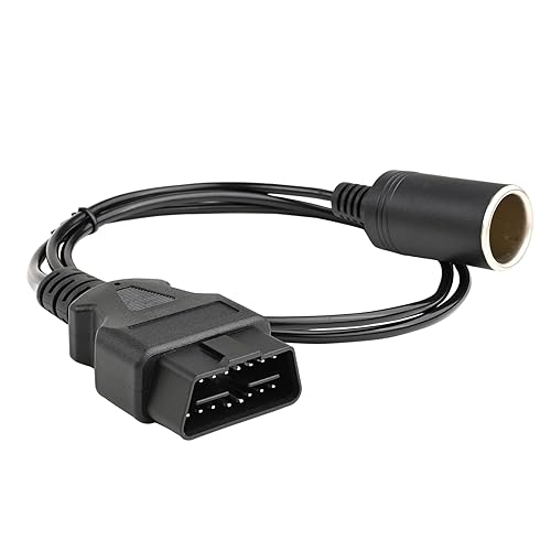1M3.3ft OBD2 macho a encendedor de cigarrillos hembra conector vehículo coche ahorro de memoria cable de alimentación