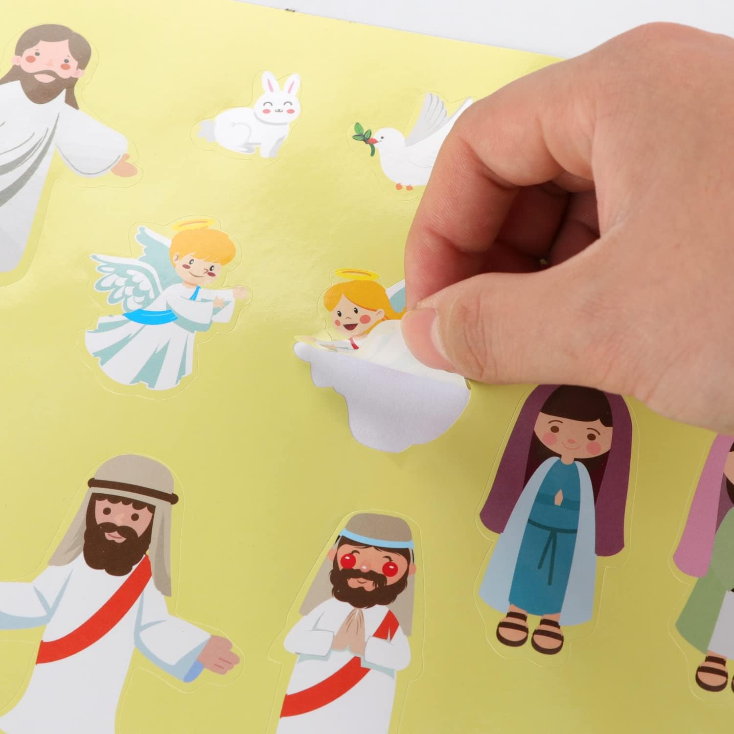 12 Sets He Lives Sticker Scenes Make an Easter Resurrection Stickers for Kids Activities Games Bible Games Religious Education Activities DIY Crafts