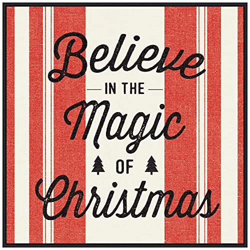 Amanti Art Framed Canvas Wall Art 30x30 Heartland Holiday IV v2 Red by Wild Apple Portfolio, Framed Wall Art Canvas, Holidays Artwork, Modern Decor, Large Poster Painting for Living Room, Bedroom,