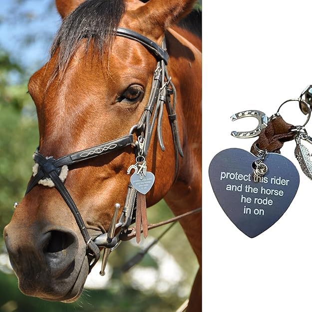 Protect This Rider And The Horse He Rode In On-Saddle Charm Saddle Heart Charm Equestrian Riding Gift for Horse Lovers3
