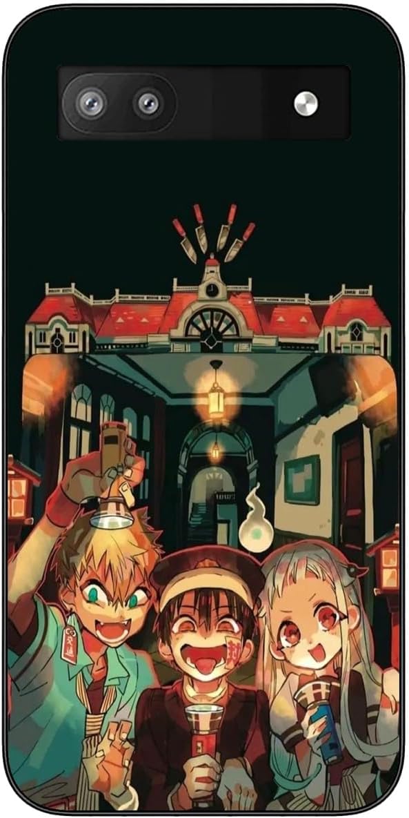 Compatible with Google Pixel 6A Case with Hanako with Kun with Yashiro with Nene 561 Soft Shockproof Slim Silicone TPU Protective Phone Case Black