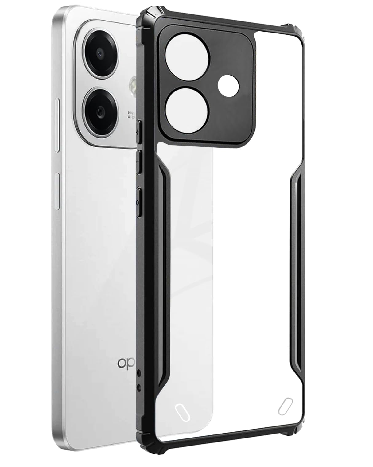 SPAZY CASE® Oppo A3x 5G Back Cover | Transparent Crystal Clear Hard PC Back Case with TPU Bumper, Drop Protection Case Cover for Oppo A3x 5G (B0DC3J7QVJ) Amazon Price History, Amazon Price Tracker